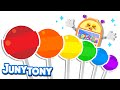 Colorful Candy Vending Machine 🍭🍬| Color Songs for Kids | Preschool Songs | JunyTony