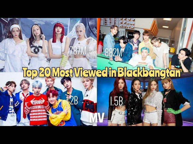 [ March 2021 ] TOP 20 Most Viewed in Blackbangtan MV | blackbangtan forever class=