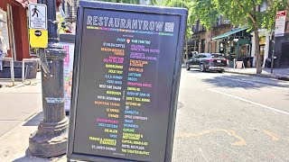 【4K】𝐖𝐀𝐋𝐊 🇺🇸 Restaurant Row in the Theater District, New York City 🚕🗽