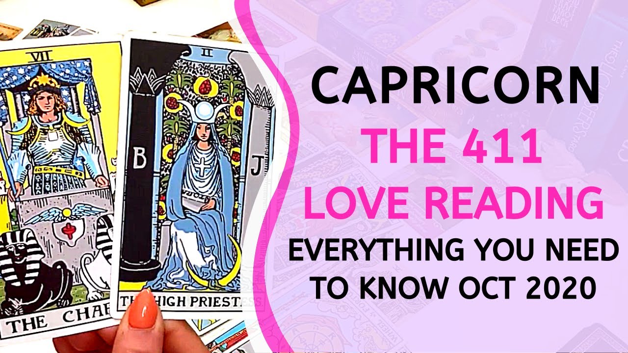 CAPRICORN LOVE ❤️ An Unexpected Visitor 😳 ~ The 411 Love Tarot Reading October 2020