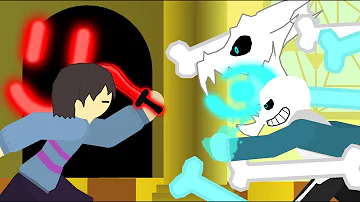 Sans VS Frisk (Fight Animation) #ColusDragonContest