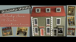 Melody Jane 1:12 scale miniature dollhouse, James Row House and Shop, Grand Tour