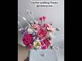 Unique crochet wedding flowers u never seen before 🌸 #crochetflowers #crochetpattern #wedding