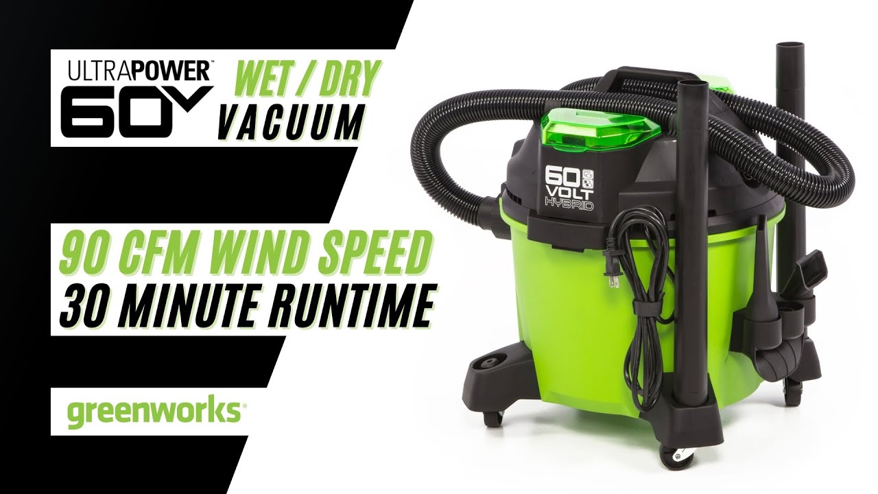 9 Gallon 60V AC/DC Wet Dry Vac 
