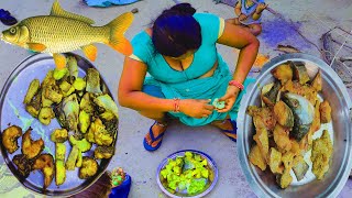 Gaon me big Fish Kaise Banti hai देसी तरीके से मछली कैसे बनती है #machhali #fish I 2021