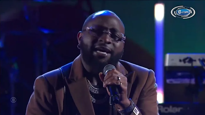 Davido Performs a Medley of 'Feel' and 'Unavailable' on Late Night Show With Stephen Colbert