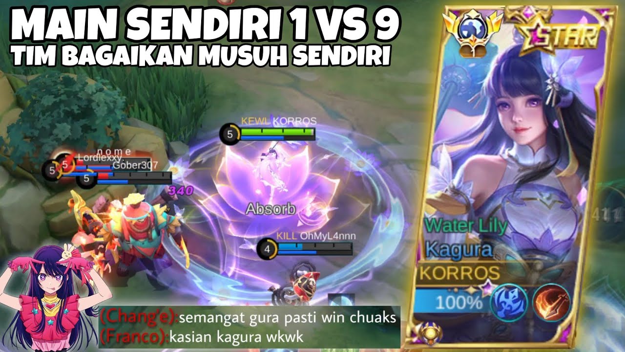 THE REAL 1 VS 9!! TEAMKU BAGAIKAN MUSUH YANG SEDANG MENYAMAR | CARA