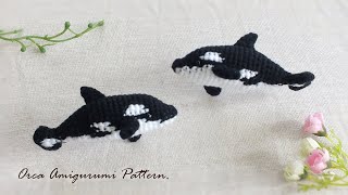 Orca Amigurumi : Crochet Pattern แพทเทิร์นโครเชต์ปลาวาฬเพชรฆาต