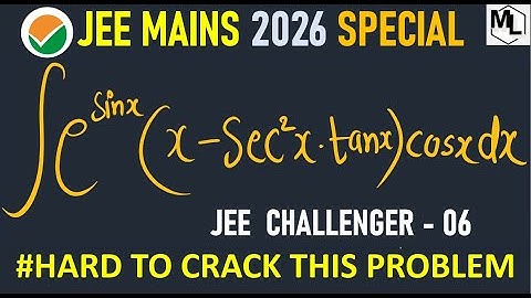 BANGER  Question  OF INTEGRAL || JEE CHALLENGER - 06 #jeeproblems #calculus #jeeadvanced