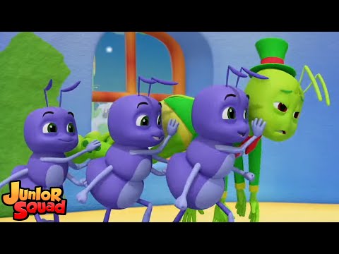 Муравей и Кузнечик Рассказ и Песня для детей на русском - Junior Squad