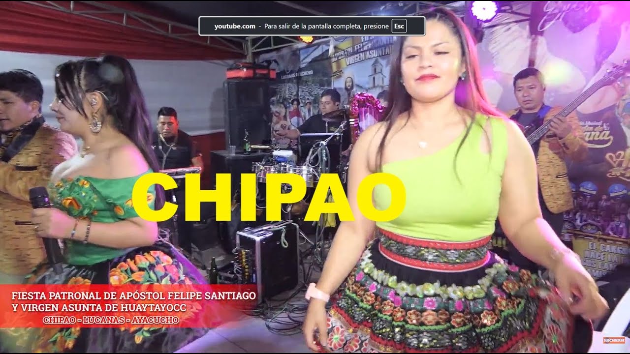 CHIPAO SUCRE AYACUCHO, ALMUERZO DE DIA CENTRAL Y CONCIERTO PARTE 1 LUZ MERCE FAMILIA:COTAQUISPE-INCA