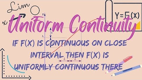 If a function is continuous on  [a,b]  then the function is uniformly continuous on [a,b] |