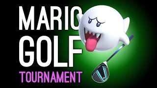 The Oxboxtra Mario Golf Open ROUND 1! Mario Golf Tournament: Ellen vs Andy vs Luke vs Mike! ⛳👿