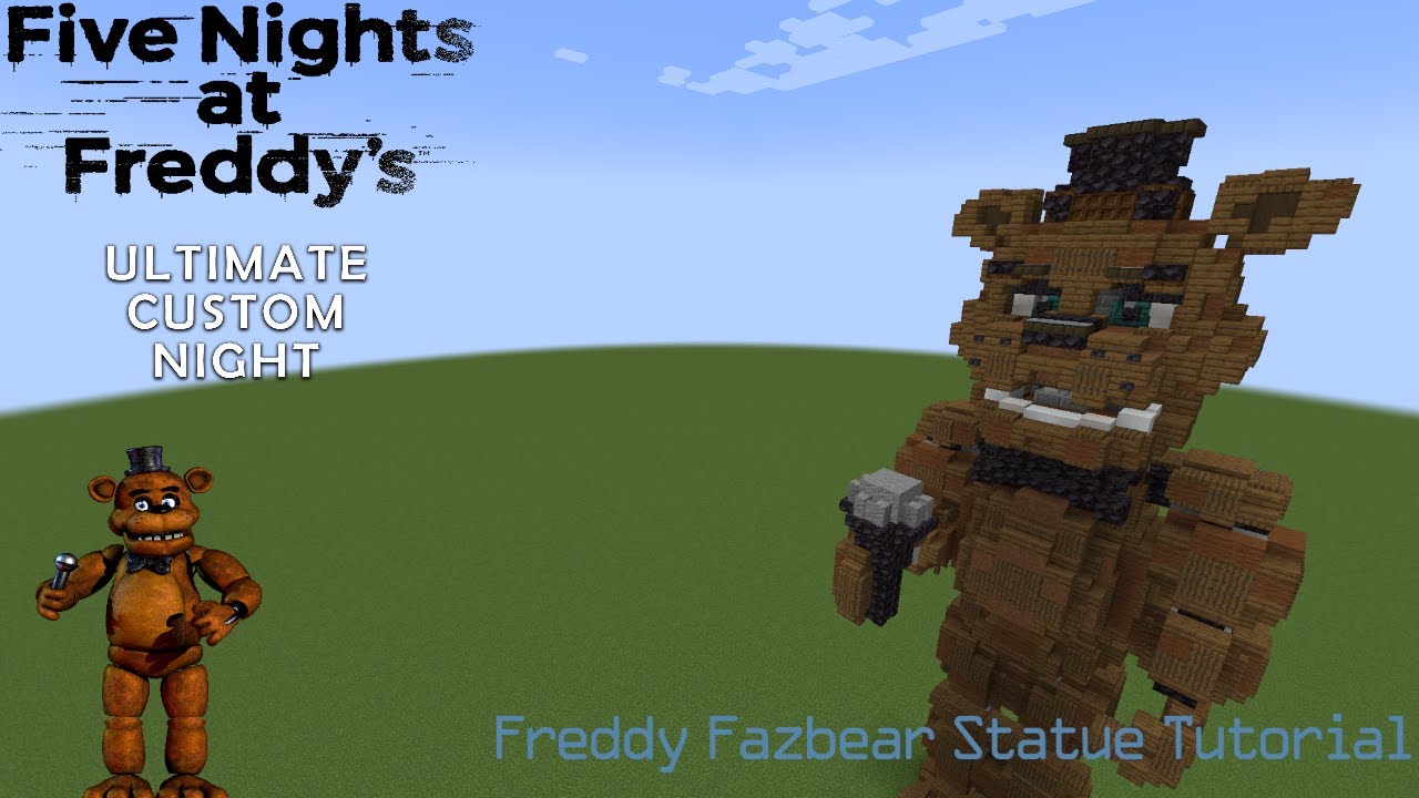 Minecraft Statue Tutorial - Freddy Fazbear (FNaF/UCN) Read Description.