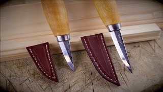 Making a leather sheath for Mora carving knives (120 & 106)