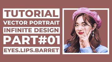 TWICE TZUYU | TUTORIAL VECTOR PORTRAIT INFINITE DESIGN ANDROID 3.2 | PART 1 | EYES, LIPS AND BARRET