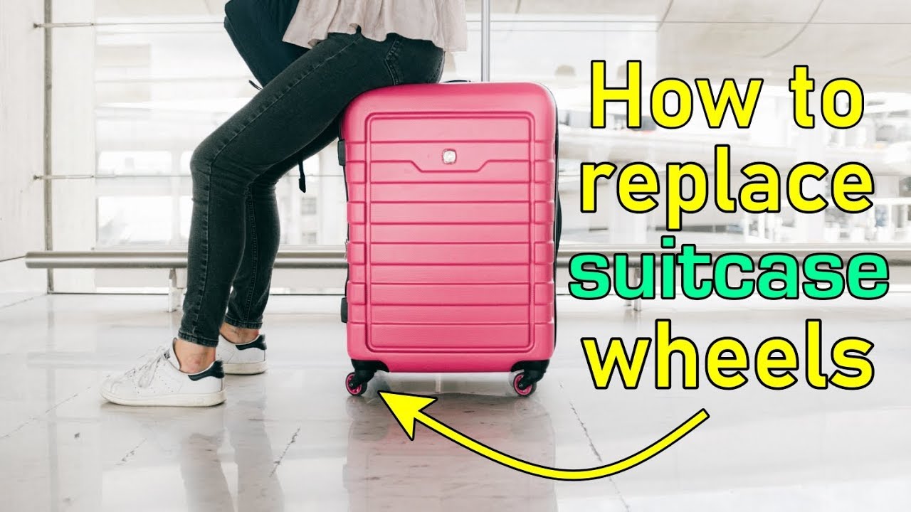 How to Replace Suitcase Luggage Wheels with Heavy Duty Castors - YouTube