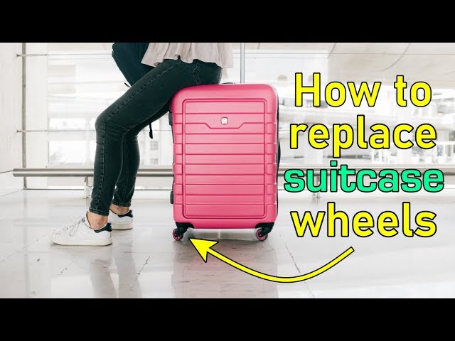 Louis Vuitton suitcase wheel re-rubbering – The Shoe Carers