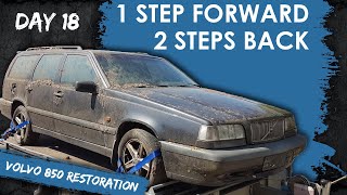 Volvo 850 Restoration  Front & Rear Seat Removal And Really Nasty Interior!