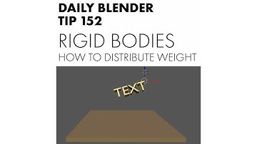 Daily Blender Tip 152 - How to set the centre of weight in a rigid body