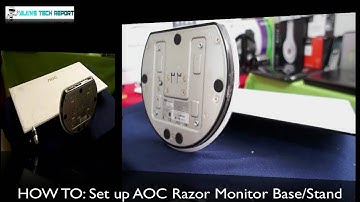 HOW TO:  Set up AOC Razor Monitor Base/Stand HD - AlansTechReport
