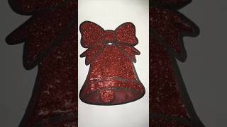 Glittery bell✨🔔 #glitter #glitterart #bell  #drawing #kids #colour #shorts #red