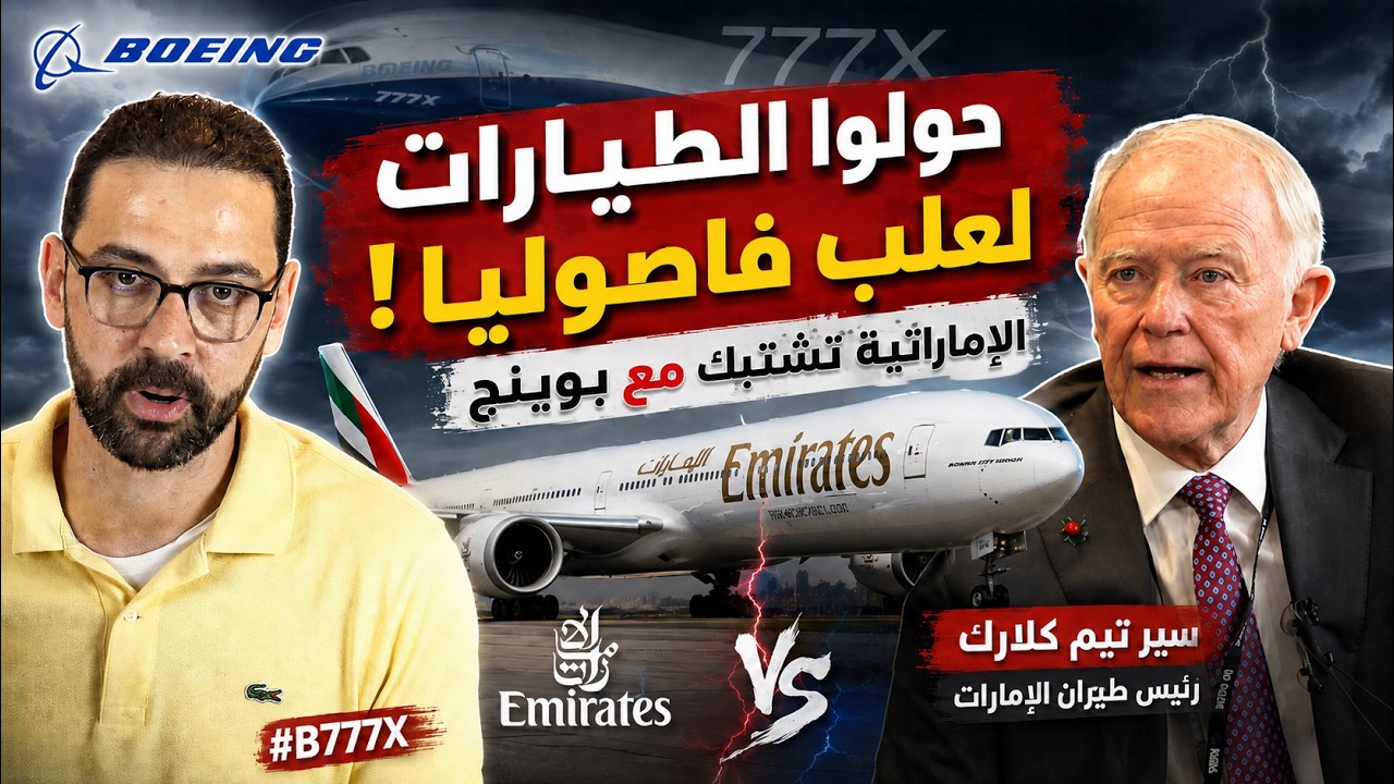 خناقة بين الإماراتية وبوينج علي الطائرة B777X .. ليه الرئيس التنفيذي لطيران الإمارات قال كده؟!