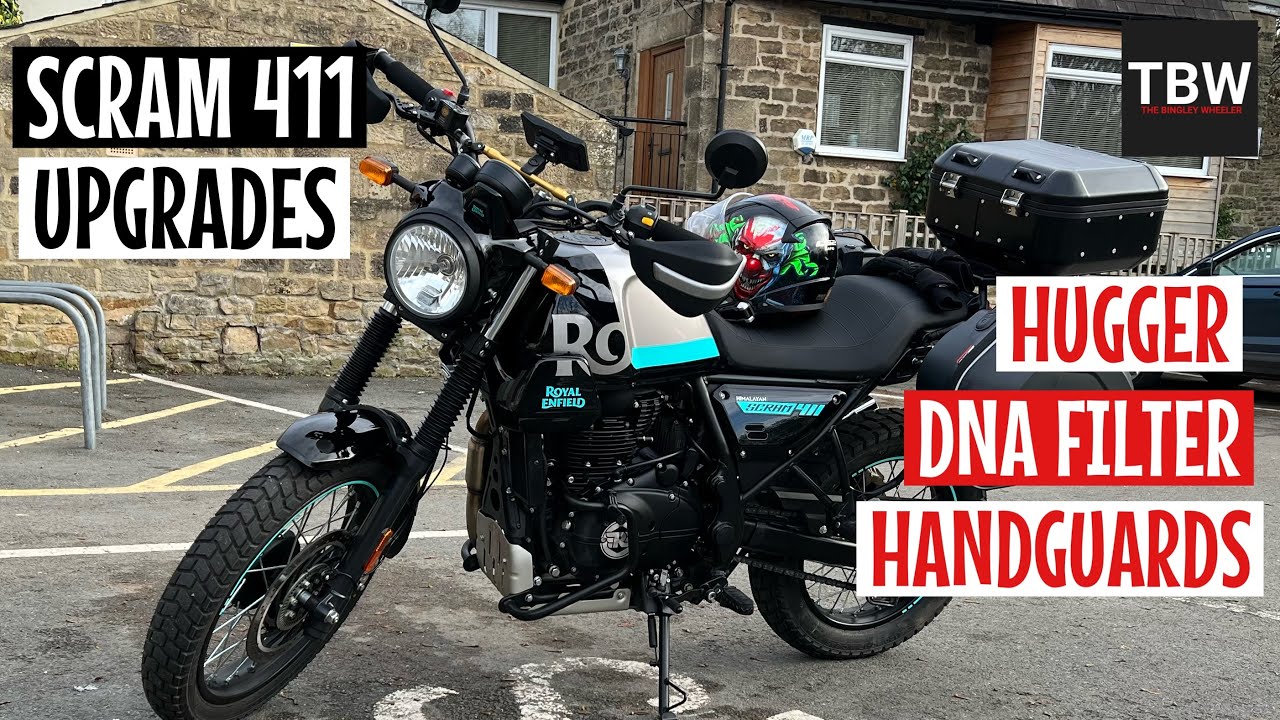 Royal Enfield Scram 411 Fitting Hugger, Performance Air Filter and