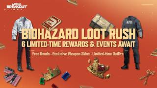 1500 Bonds, Free Collaboration skins, and more | Biohazard Loot Rush - Arena Breakout: Infinite