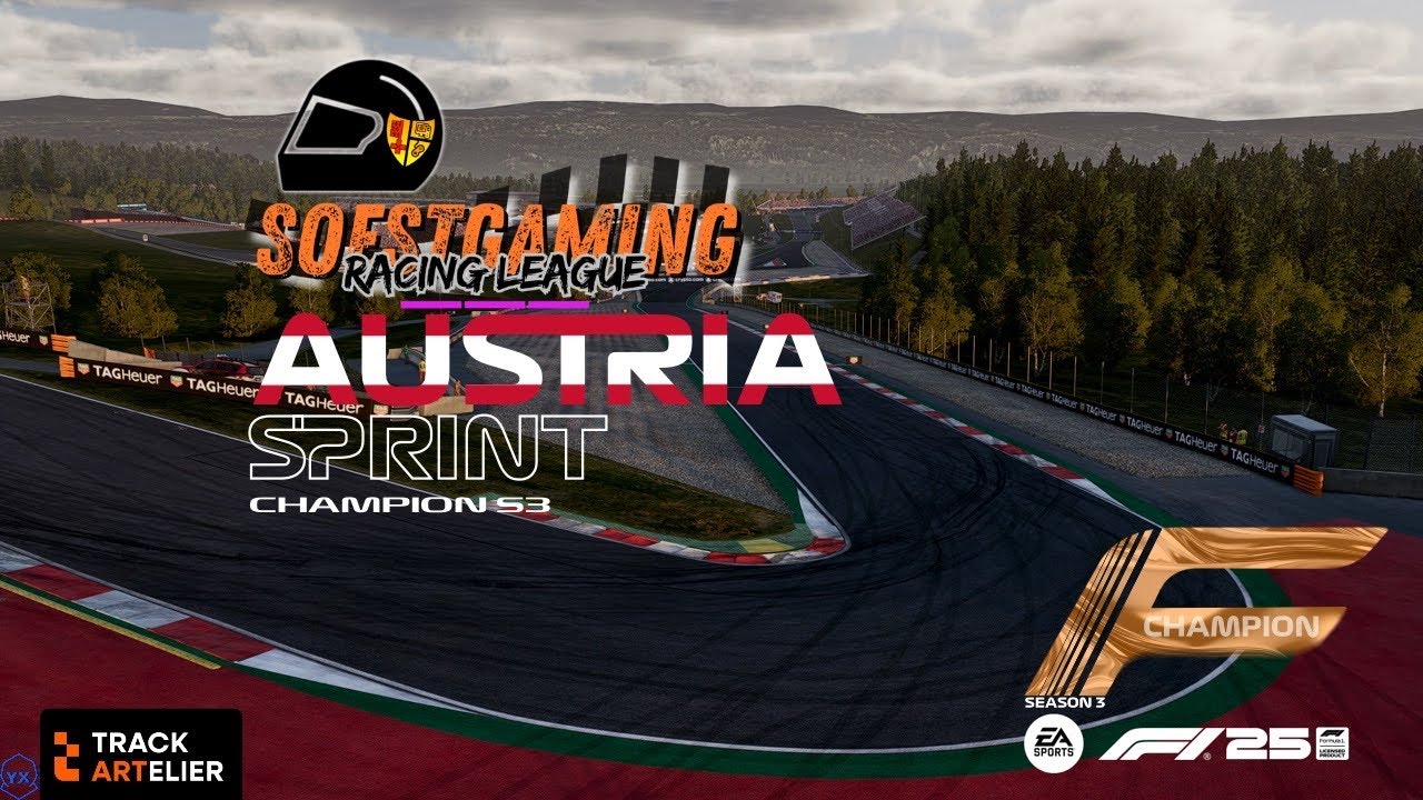 Soestgaming Racing League | Champion Season 3 | SprintRennen 6| Spielberg | powered by Trackartelier