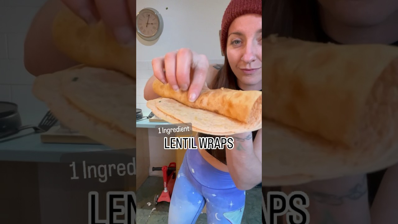 1 Ingredient RED LENTIL WRAPS / Gluten Free, Vegan, Weight Loss