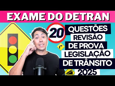 Simulado DETRAN 2025 – 20 Questões Comentadas com Dicas e Explicações (Atualizado) CTB 2025