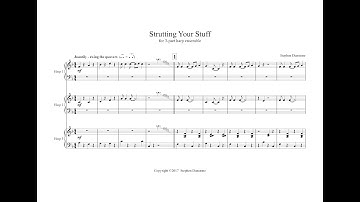 Strutting Your Stuff:  3-part Harp Ensemble by Stephen Dunstone