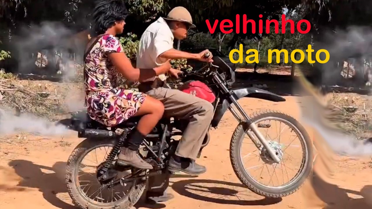 O velhinho da moto maluca jaquetinha de couro 2026