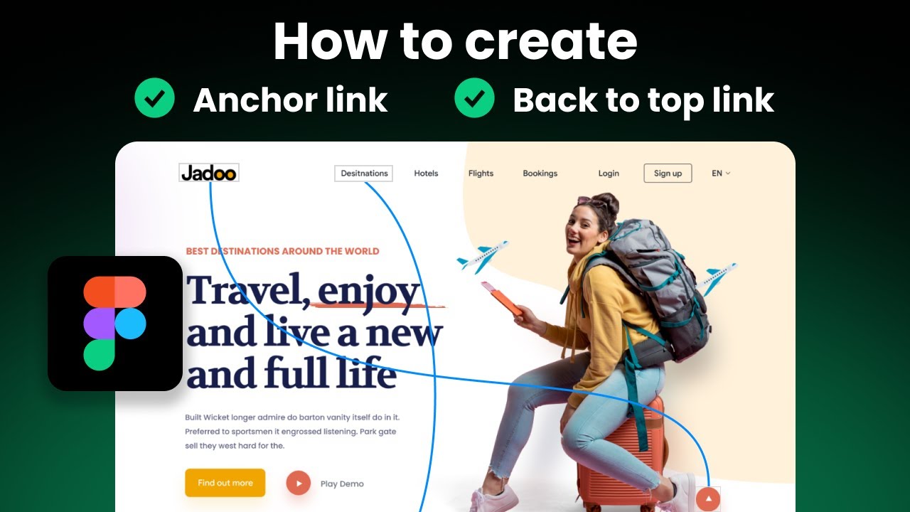 How to do anchor links in Figma & Back to top Tutorial - YouTube