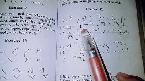 Shorthand Dictation of exercise 12 | dictation of intervening vowels | by Shorthand Club