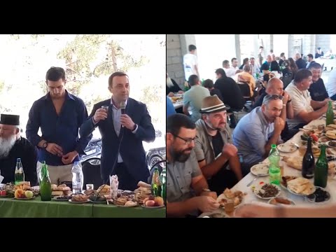 ირაკლი ღარიბაშვილი ოლიმპიურ ჩემპიონთან ერთად ქეიფობს