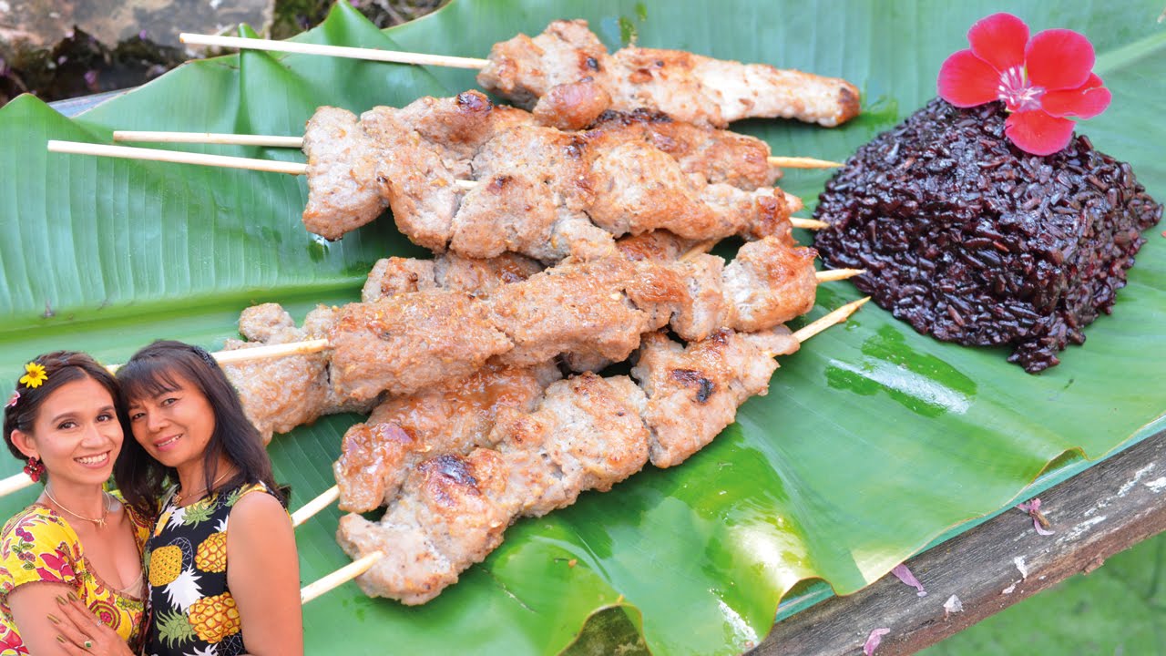 ASIA STREET FOOD: THAI GRILLSPIEßE - WÜRZIG & SAFTIG! - YouTube