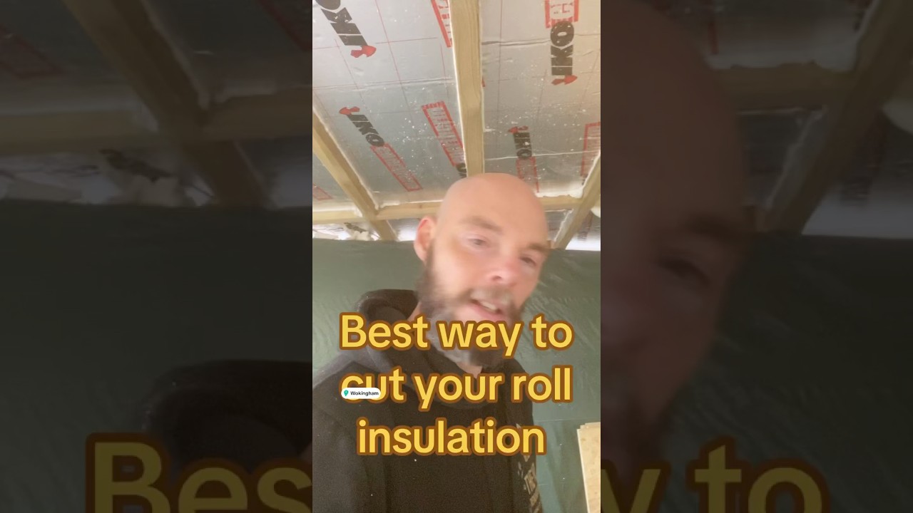 No faff, pre cut while in the roll #home  #tipsandtricks #construction #diy #berkshire #insulation