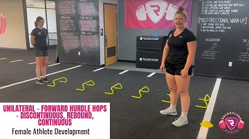 UNILATERAL - FORWARD HURDLE HOPS - discontinuous, rebound, continuous