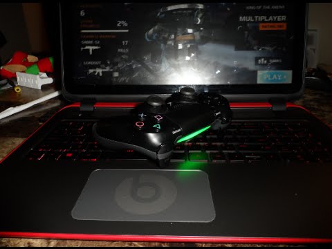 How to Sync A PS4 Controller via BlueTooth To The HP 15z Special Edition Beats Laptop - YouTube