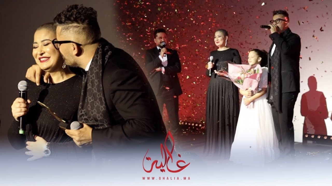 حب ودموع.. لحظات مؤثرة بين حاتم عمور وزوجته في حفل اختتام ألبوم 