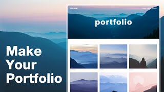 Make a Portfolio Website With WordPress  2022