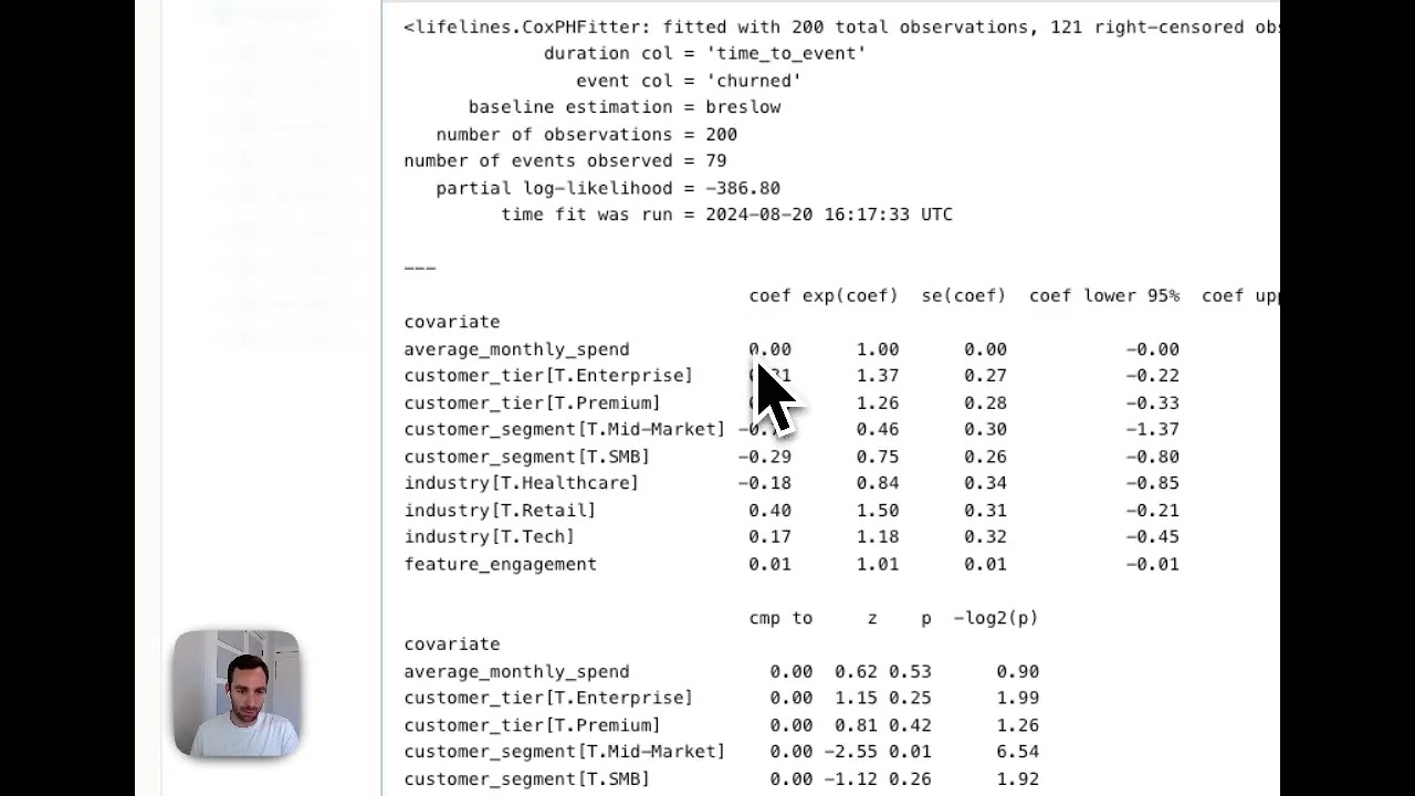 Churn prediction using survival analysis