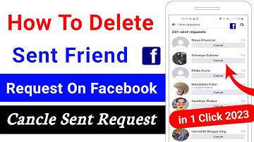 how to delete sent friend request on facebook 2023 | how to cancel sent friend request on facebook