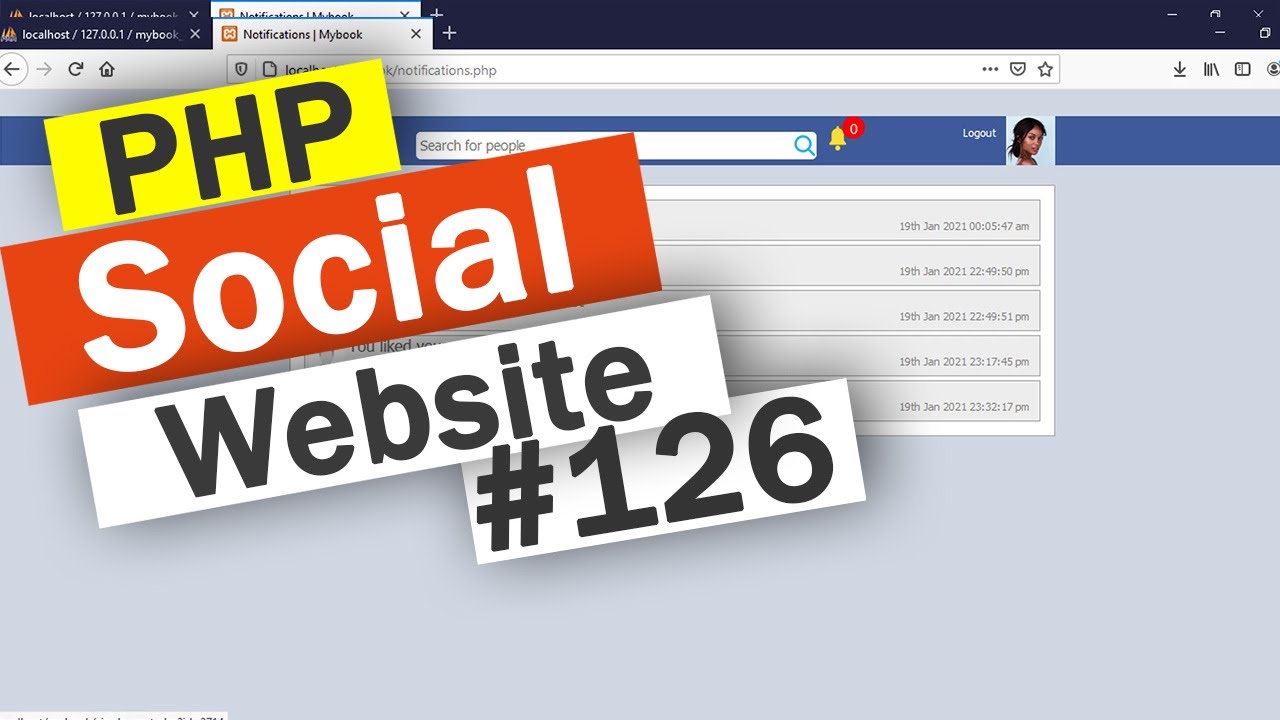 Social Website from scratch - Part 126 - Follow user notification | OOP PHP with MYSQL Database