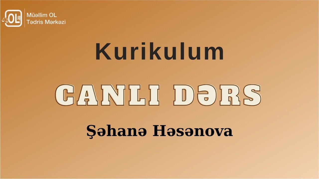 QƏBUL TİPLİ SINAQ CANLI