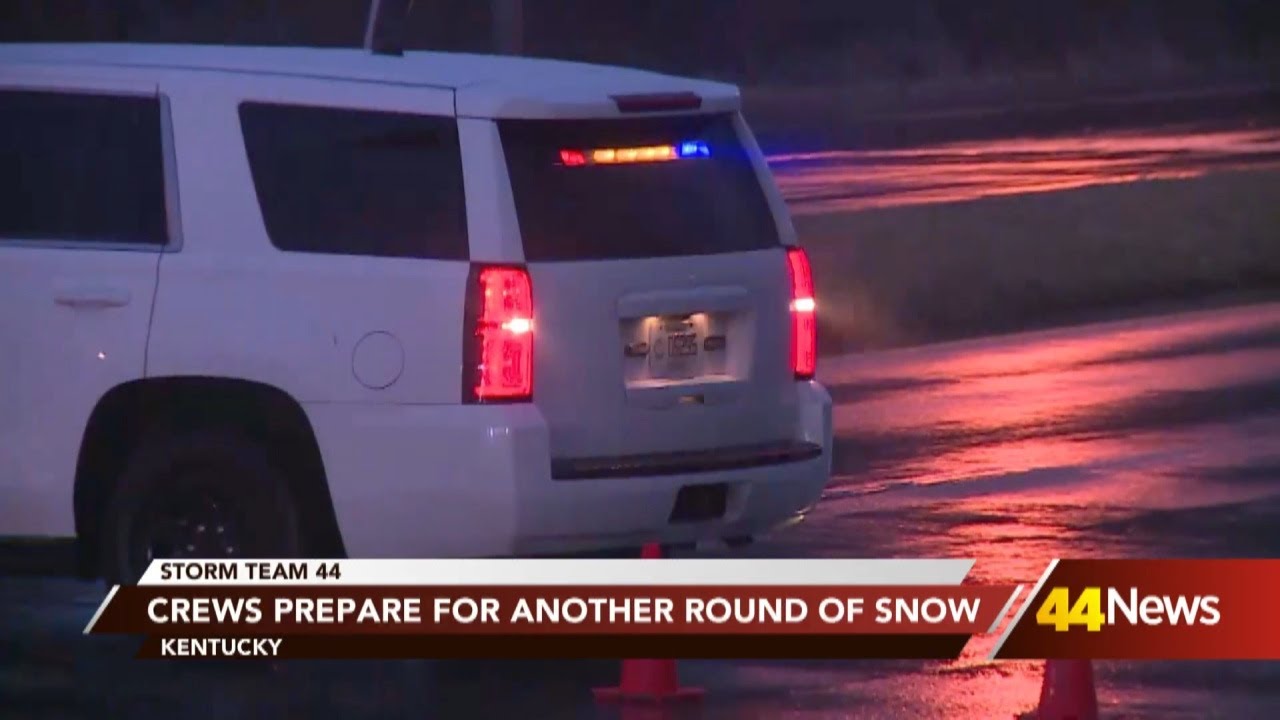 Kentucky road crews preparing for more winter weather - YouTube
