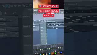 How to export mp3/wav simultaneously in #flstudio #producergem #ykd #beats