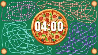Timer For 4 Minutes - Bomb Timer (Pizza Countdown Explosion)